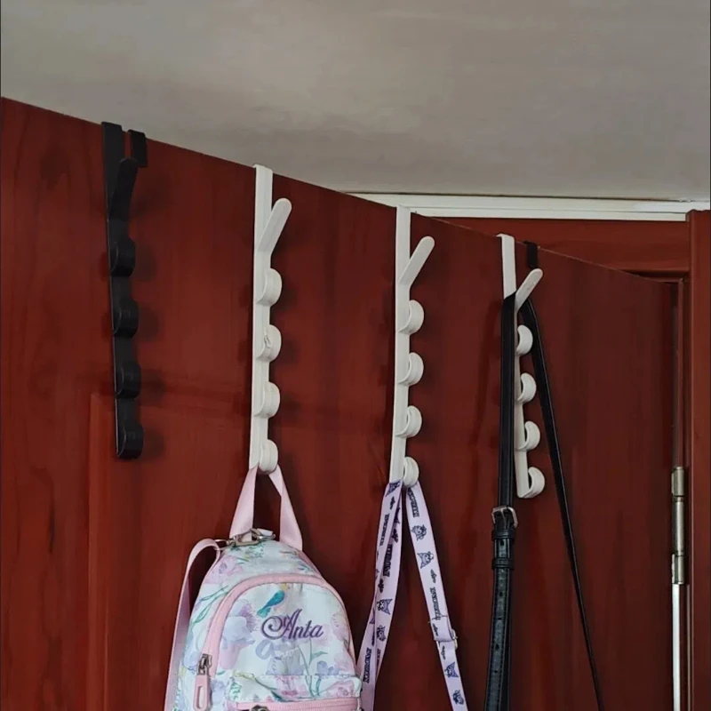 ins宿舍收纳挂衣架壁挂置物架帽子收纳神器门后长排挂钩包包挂架