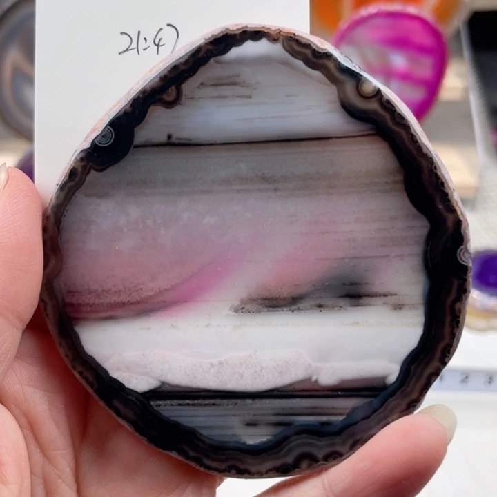 吊坠琛巴西玛瑙原石切片