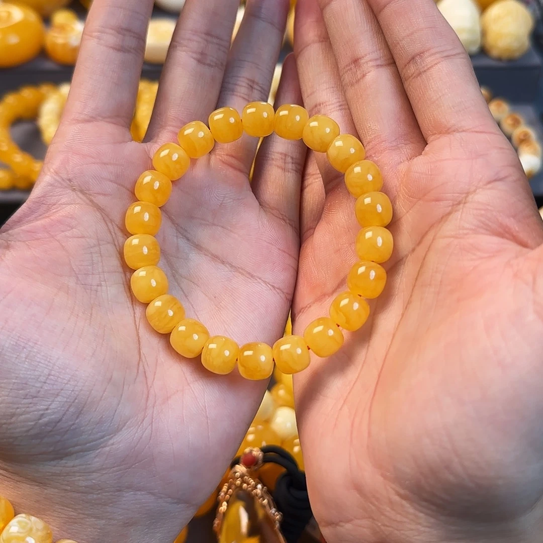 未镶嵌琥珀珠宝奇石10mm同料