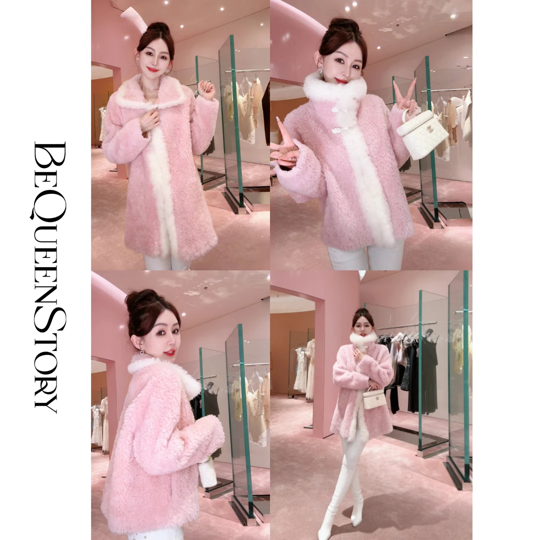 余潇潇【邂逅北海道】时尚百搭优雅100羊毛立领宽松中长款&短款外套