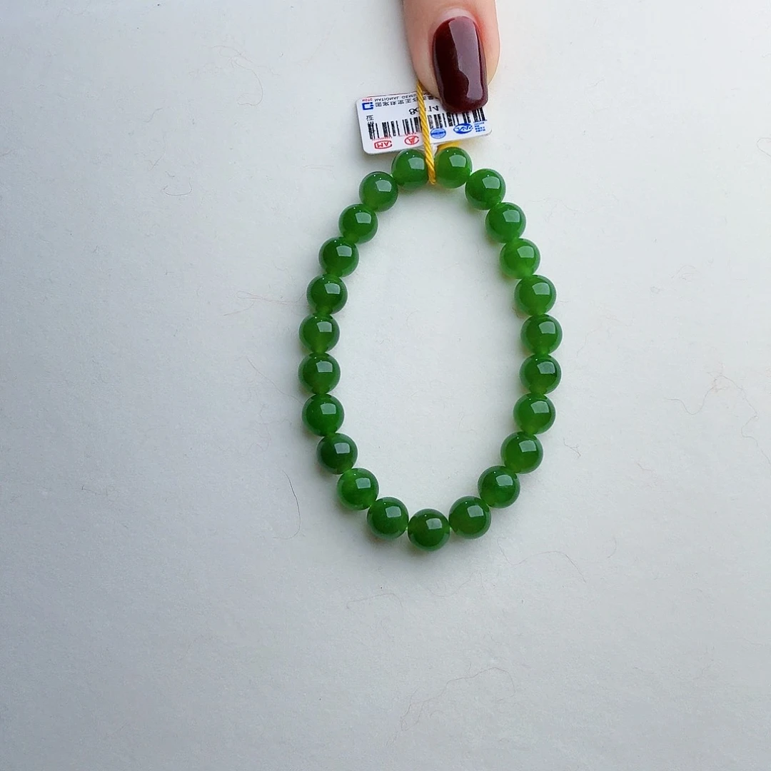 和田玉（碧玉）手链未镶嵌小*8c014