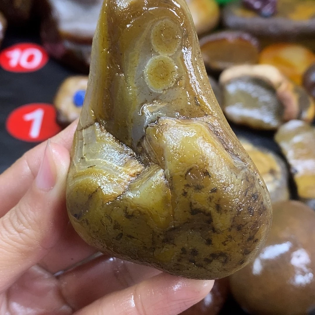 玛瑙/玉髓未镶嵌手把件
