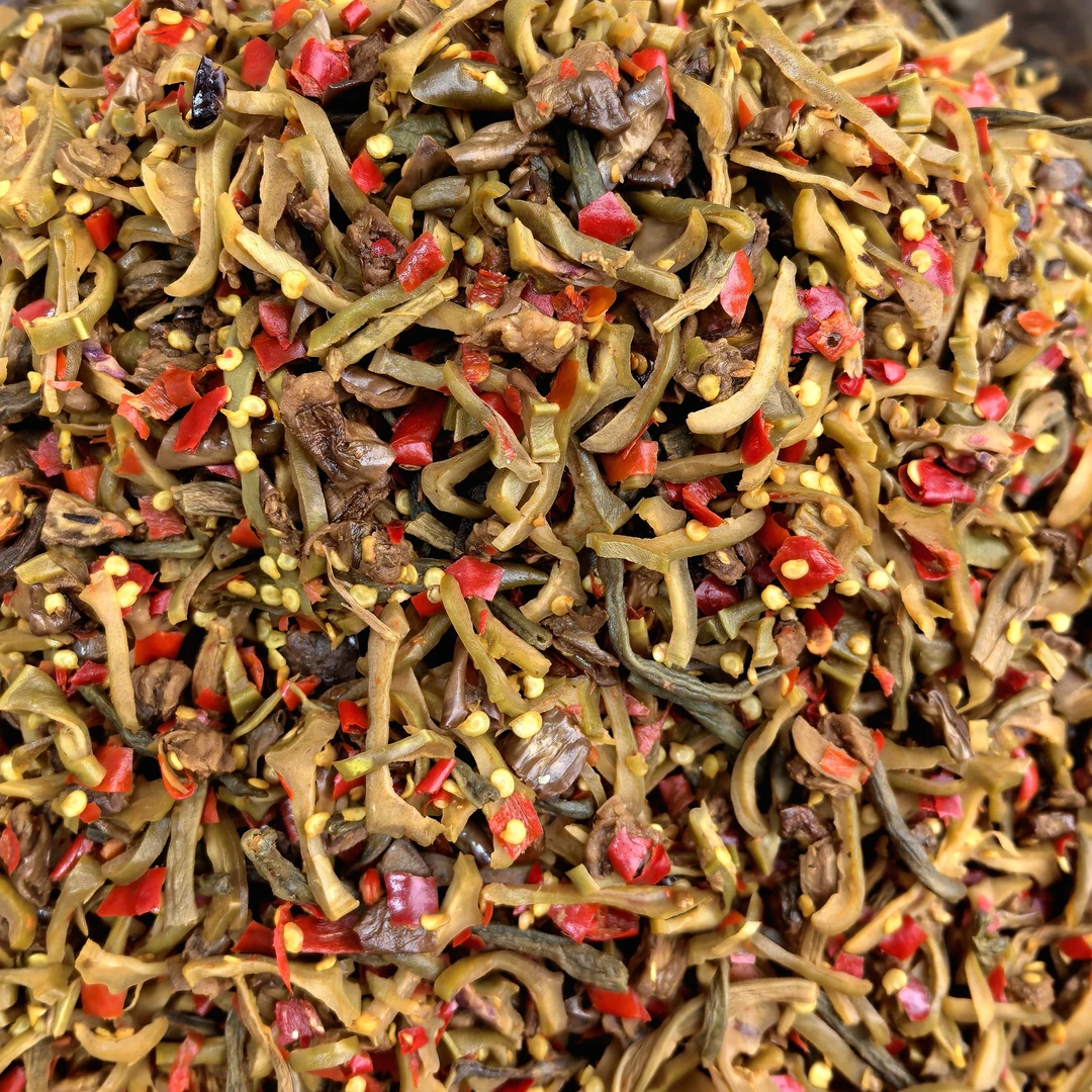 农家混合坛子扎菜 刀豆茄子豆角扎菜