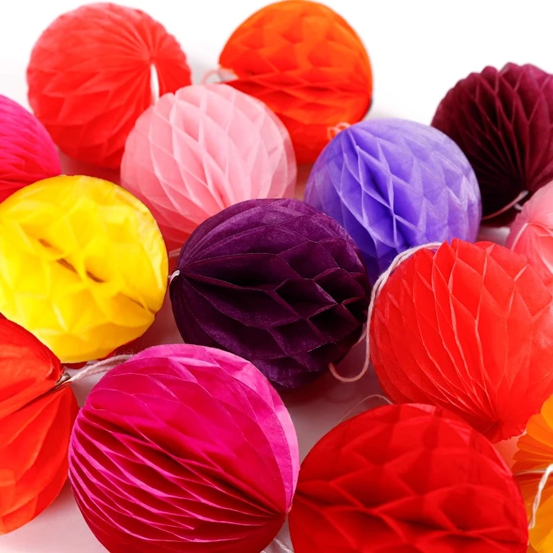 花喜爱2025网红蜂窝球花束装饰材料套装年宵灯笼球手工diy花艺