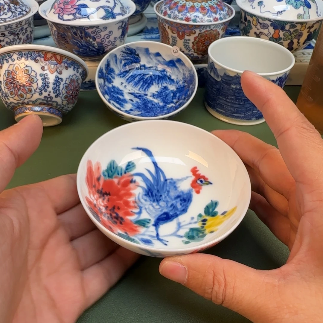 纯手工纯手绘茶具石头24