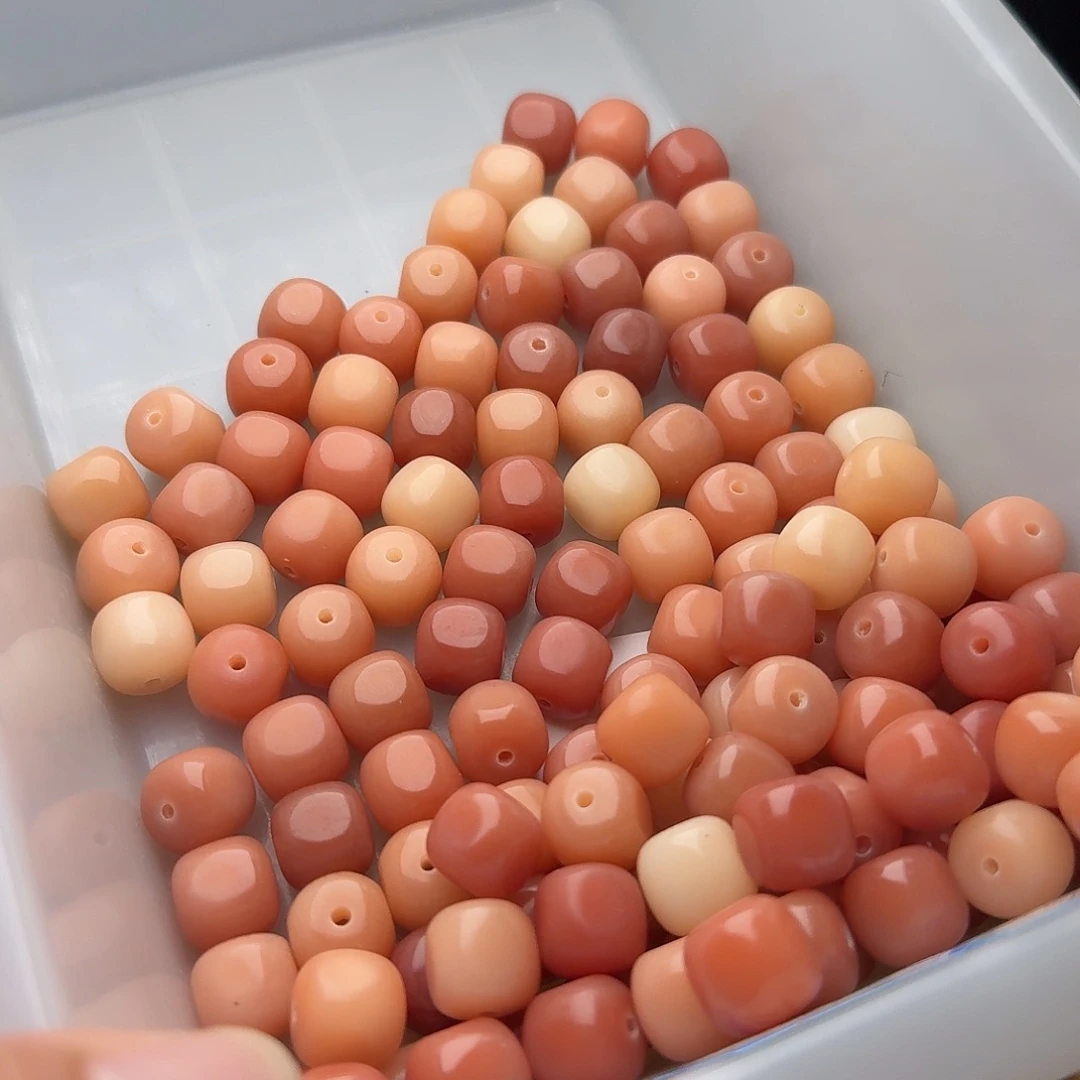吊坠菩提根/象牙果50颗莫奈粉六方11