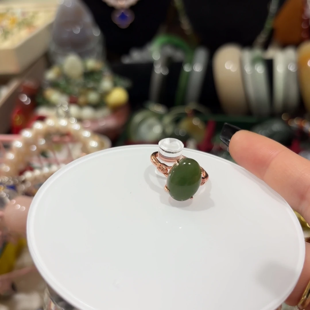 和田玉（碧玉）合金颈饰4662