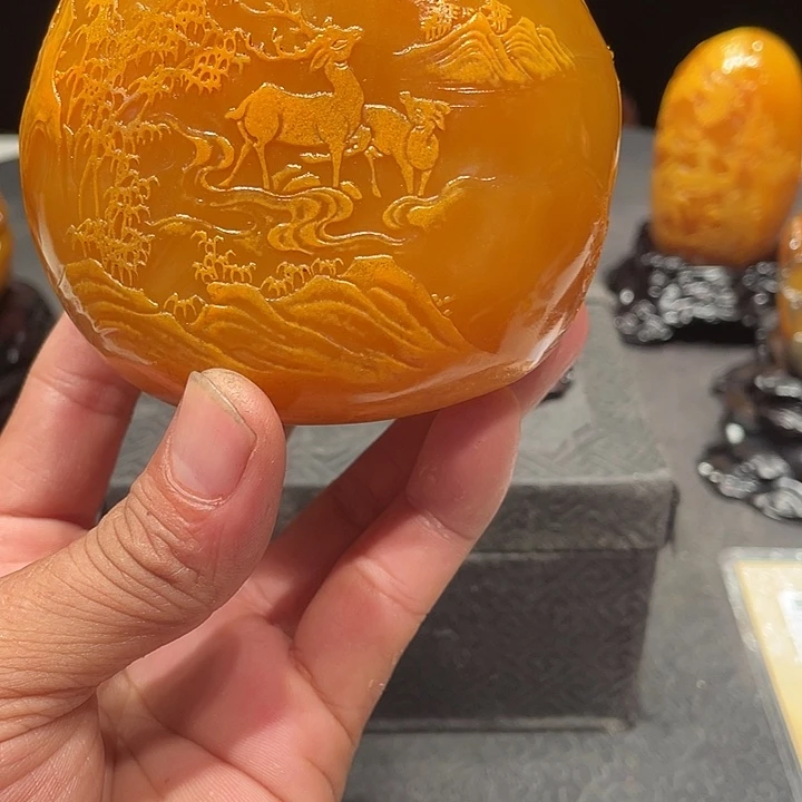 李***龙寿山石山水画作品欣赏