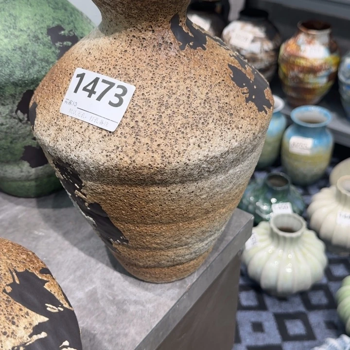 d***y瓷片景德镇高温花器编码1473高33口6默认无孔