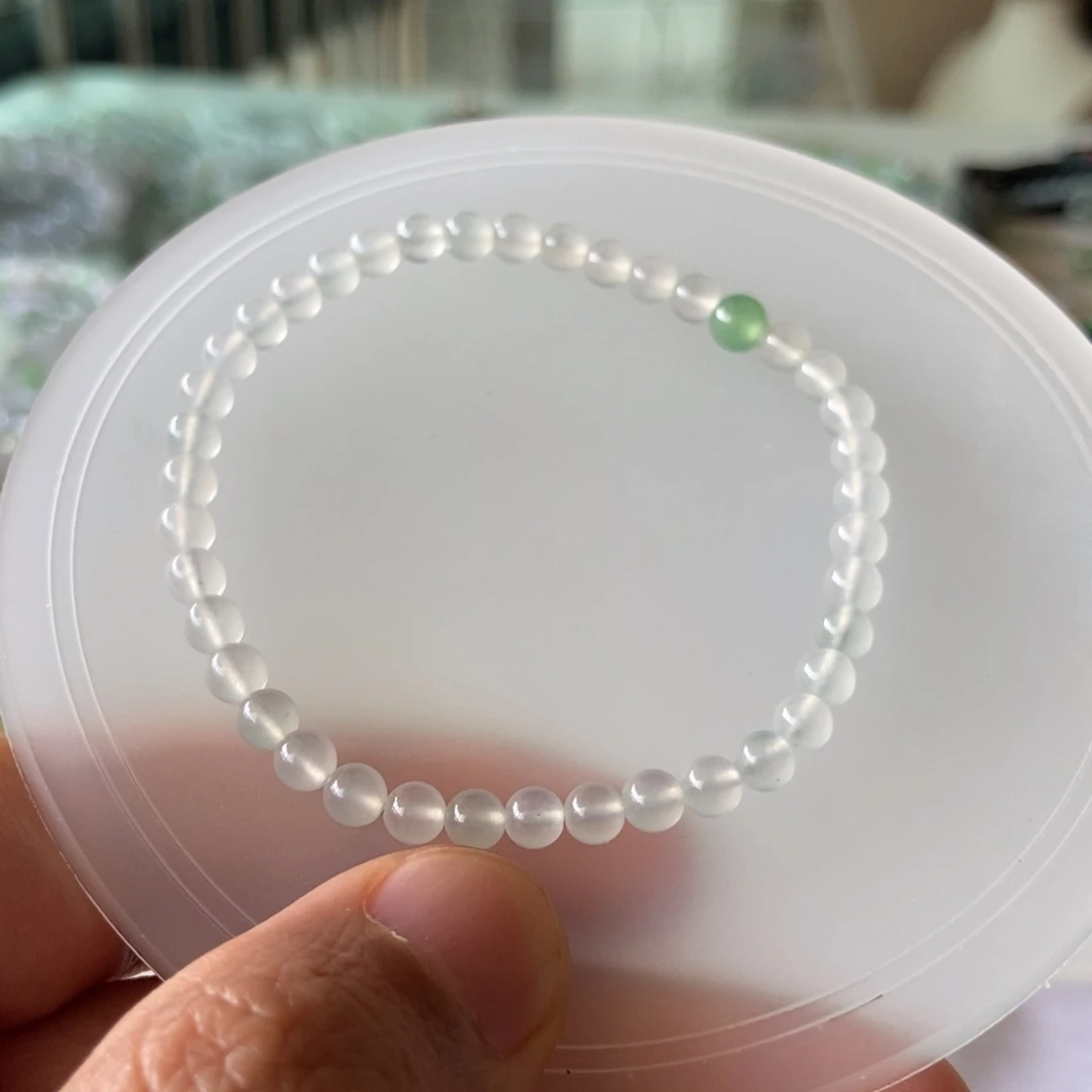 立***夏翡翠散珠翡翠手串珠链工厂自己生产的