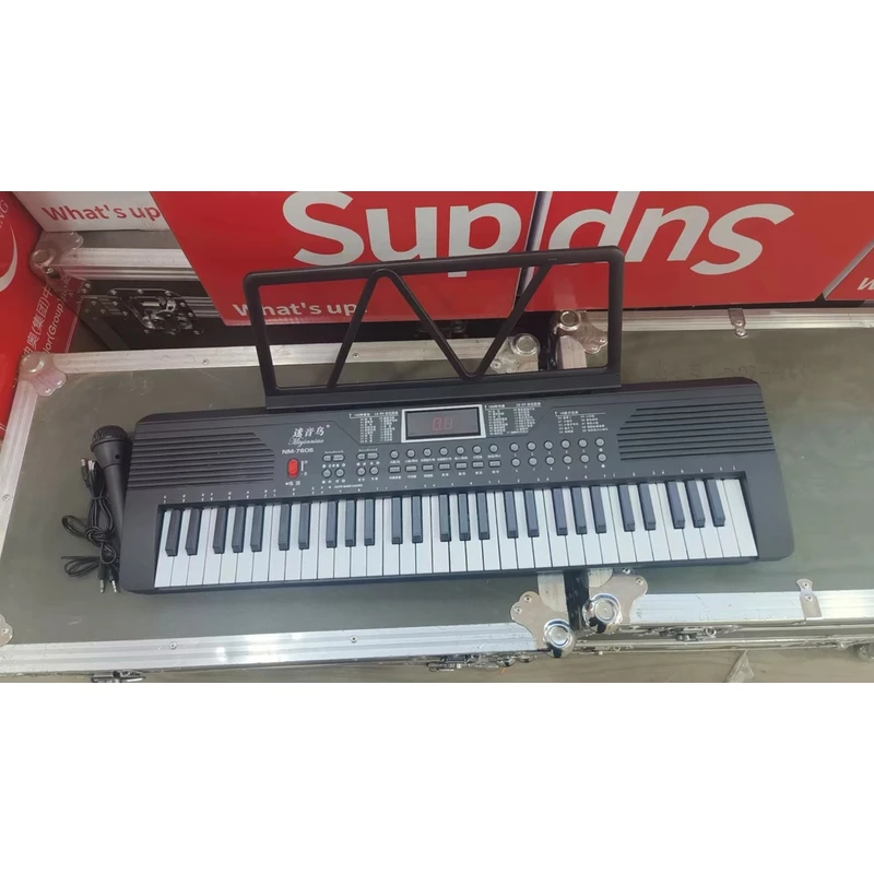 61键多功能教学电子钢琴初学琴双键盘电子琴