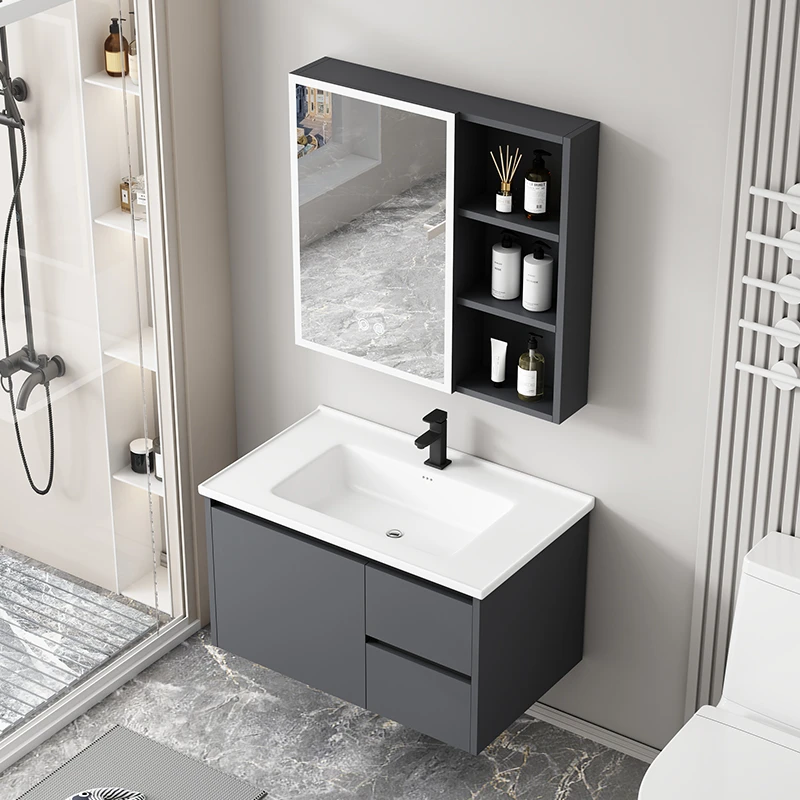 加厚铝蜂窝高温陶瓷一体盆浴室柜洗漱盆洗脸盆