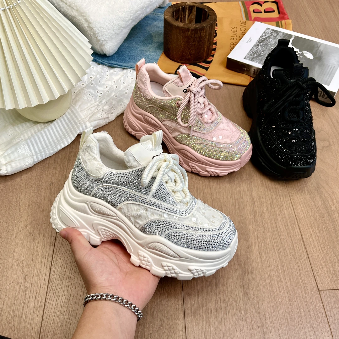 千之恋E欧若风增高7CM2025春季新款休闲时尚百搭软底气质女鞋5725