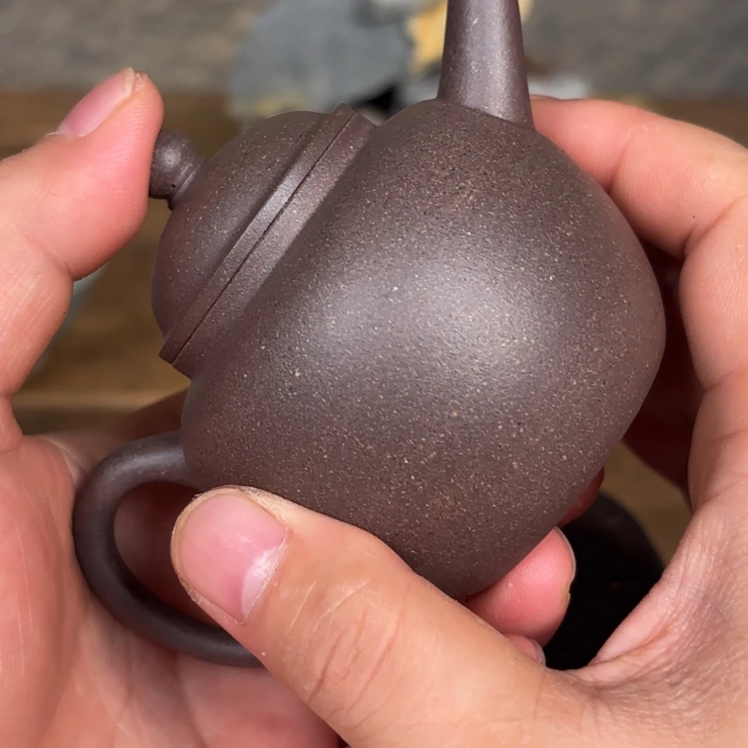 茶壶紫砂巨轮壶120cc
