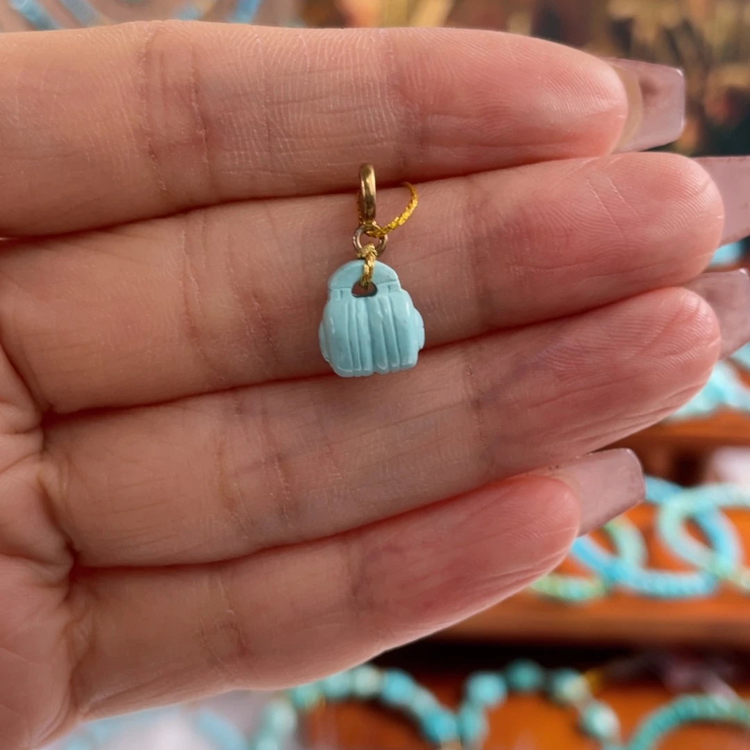 绿松石未镶嵌珠宝半成品绿松石耳机卡8.9