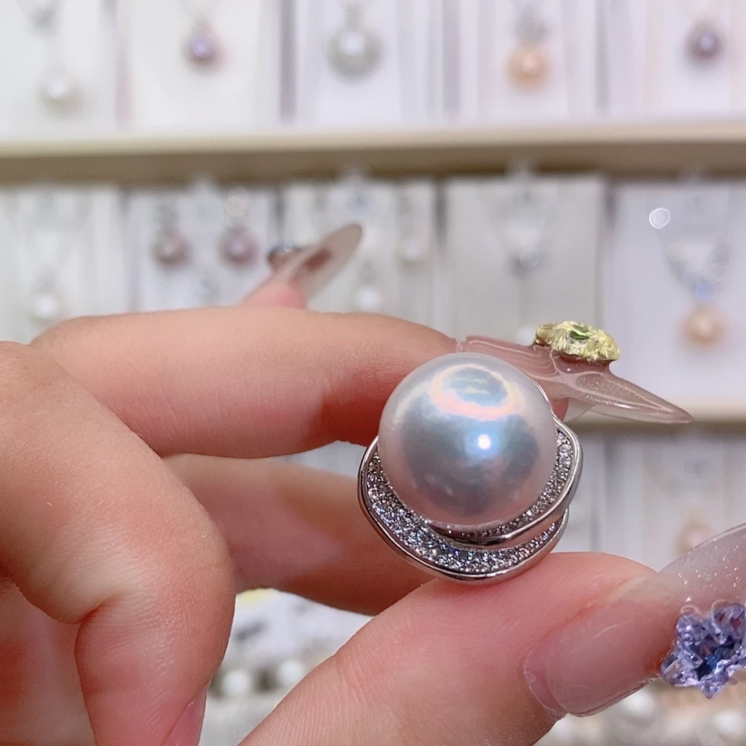 戒指未镶嵌淡水珍珠13+