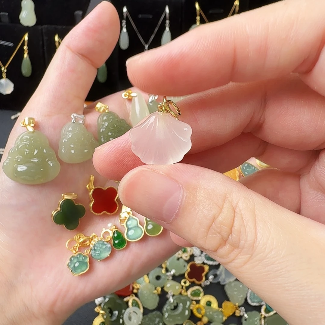玛瑙/玉髓合金颈饰