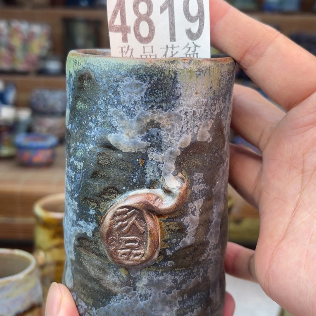 景德镇陶瓷手工花盆默认瑕疵