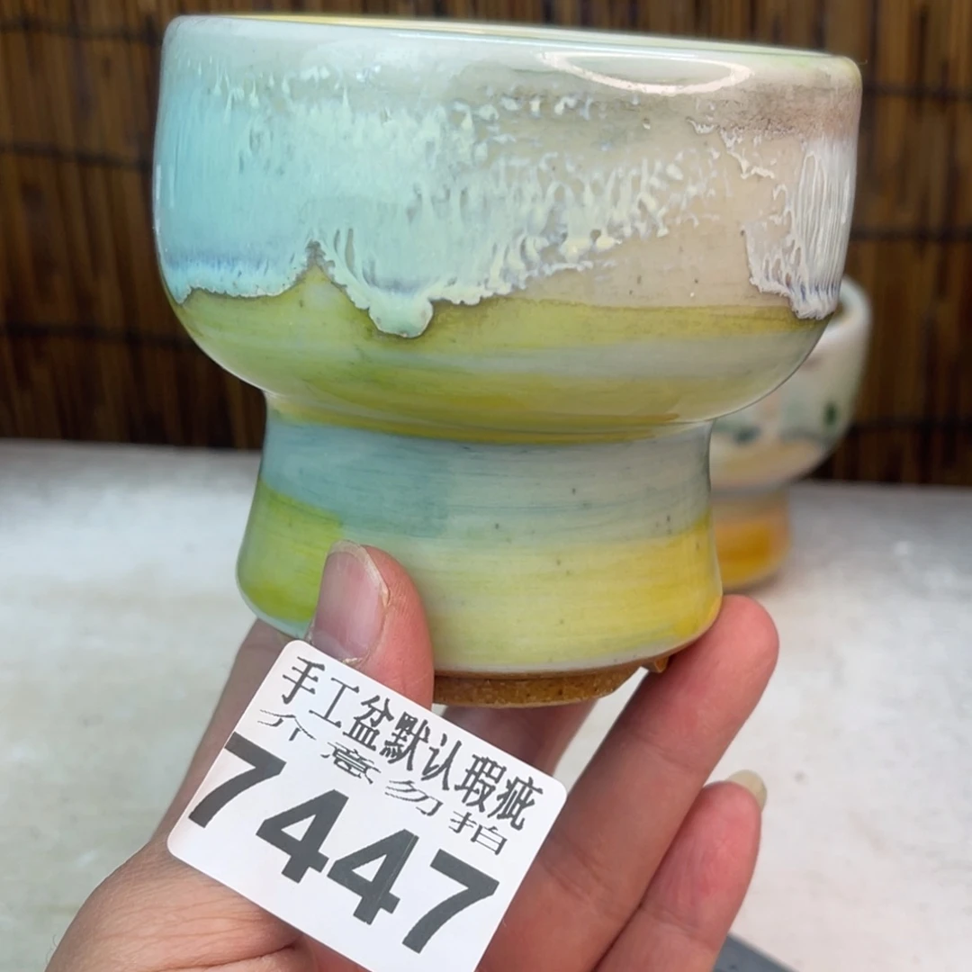 手工花盆默认瑕疵完美者勿拍