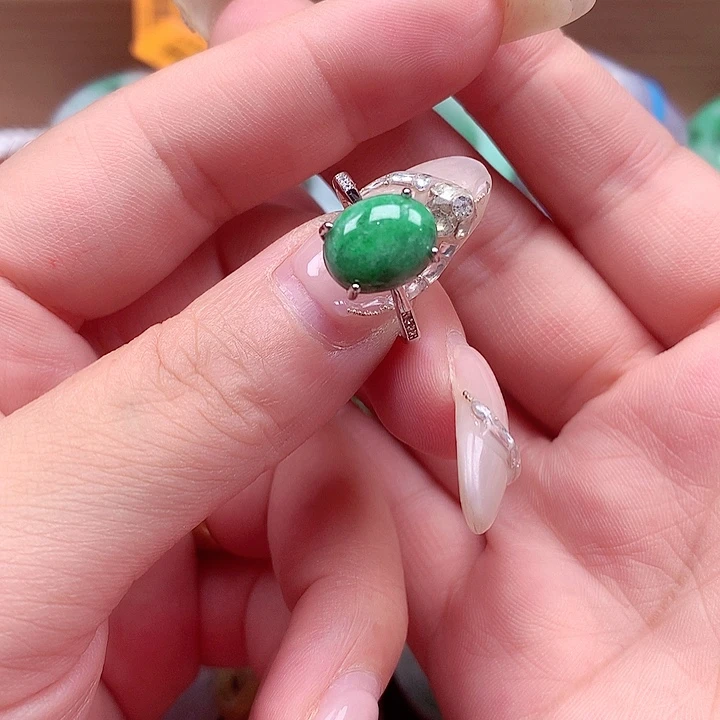 颈饰银S925镶嵌翡翠翡翠