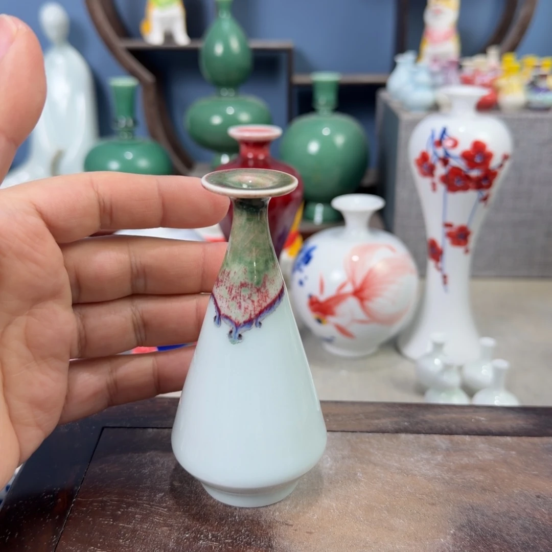 陶瓷手工小花器摆件