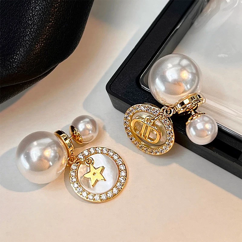 铜合金耳饰 【ab款贝壳星星耳环】气质百搭高级大气