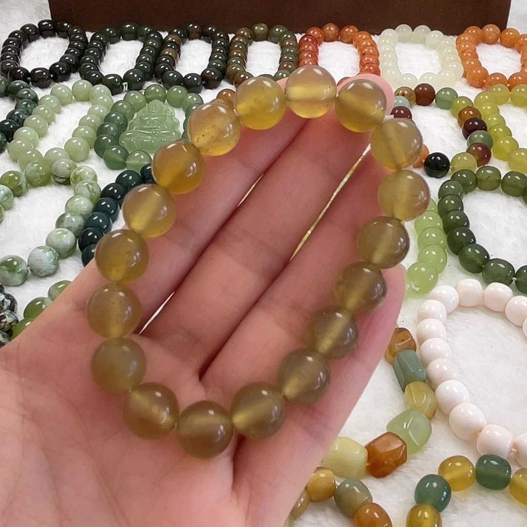 蛇纹石玉未镶嵌手串