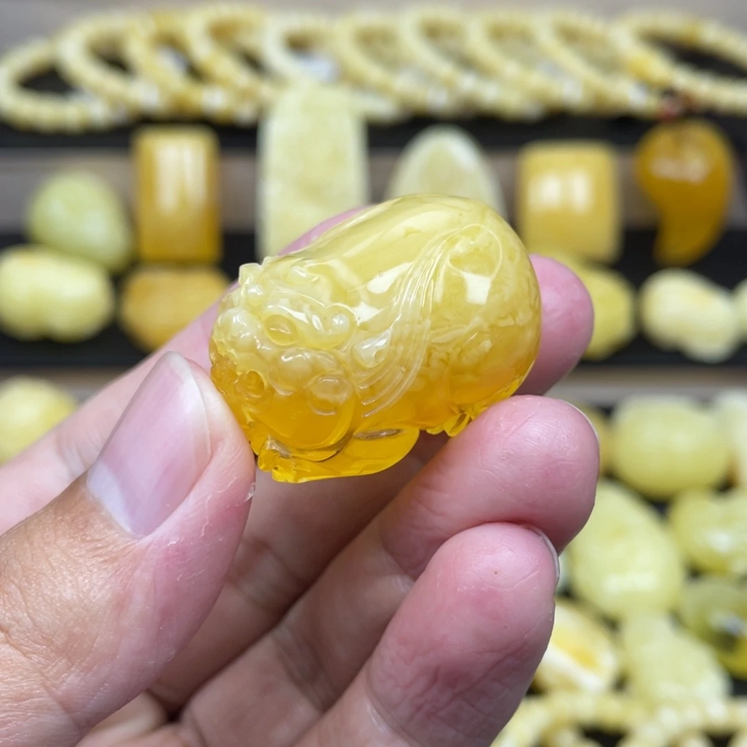 琥珀未镶嵌裸石琥珀蜜蜡