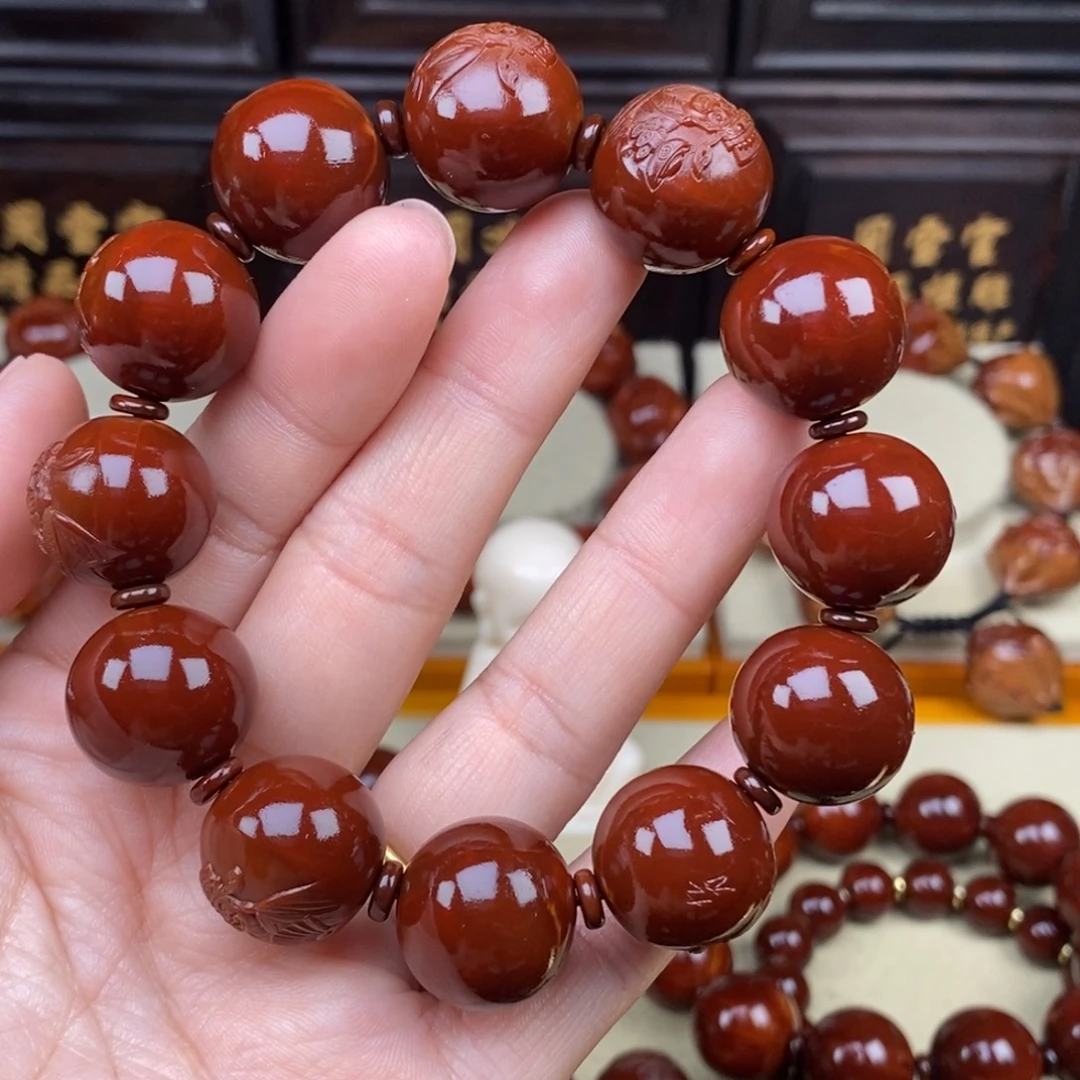 《***》吊坠橄榄核八宝财神