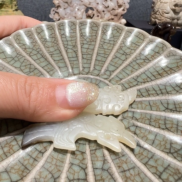 红***烟瓷片瓷器制作工艺品