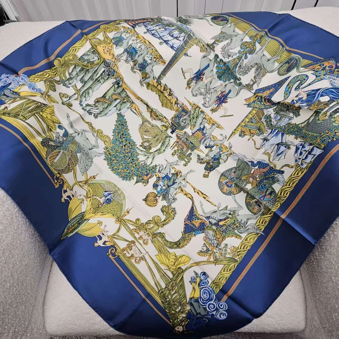 99新 Hermes/爱马仕 海囤J/爱马仕/丝巾/fm184859