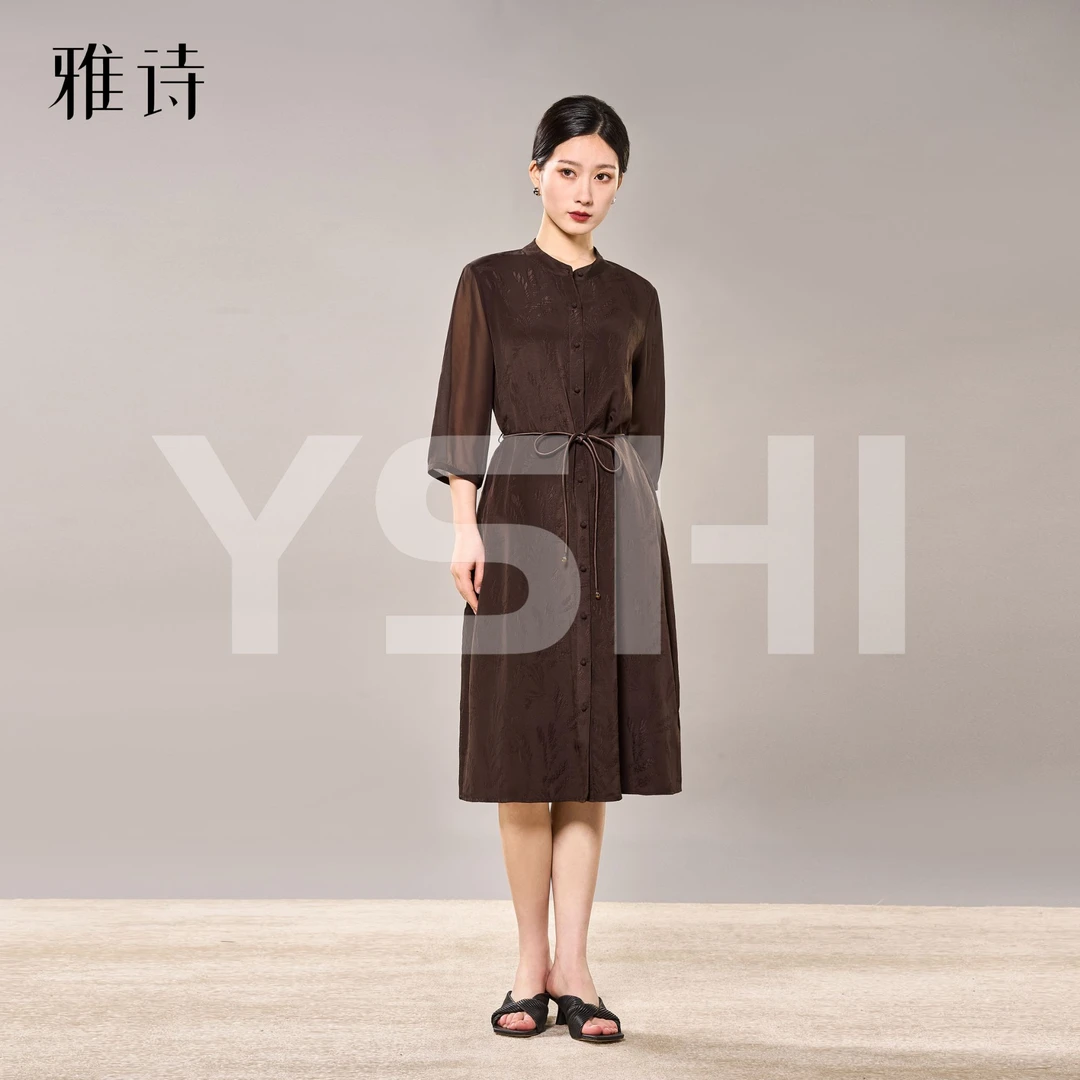 【YASHI】2025新款100桑蚕丝连衣裙 QXX252-JYL11175