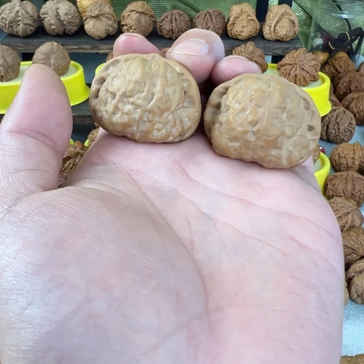 吊坠文玩核桃36尺全品无修复科对蛤蟆头手捻