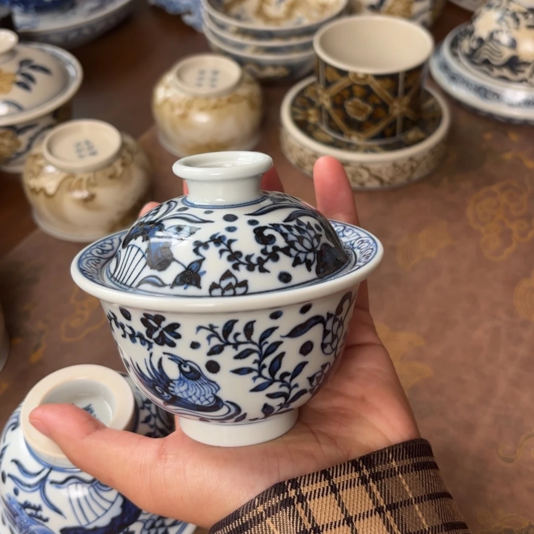 摆件景德镇手绘茶器