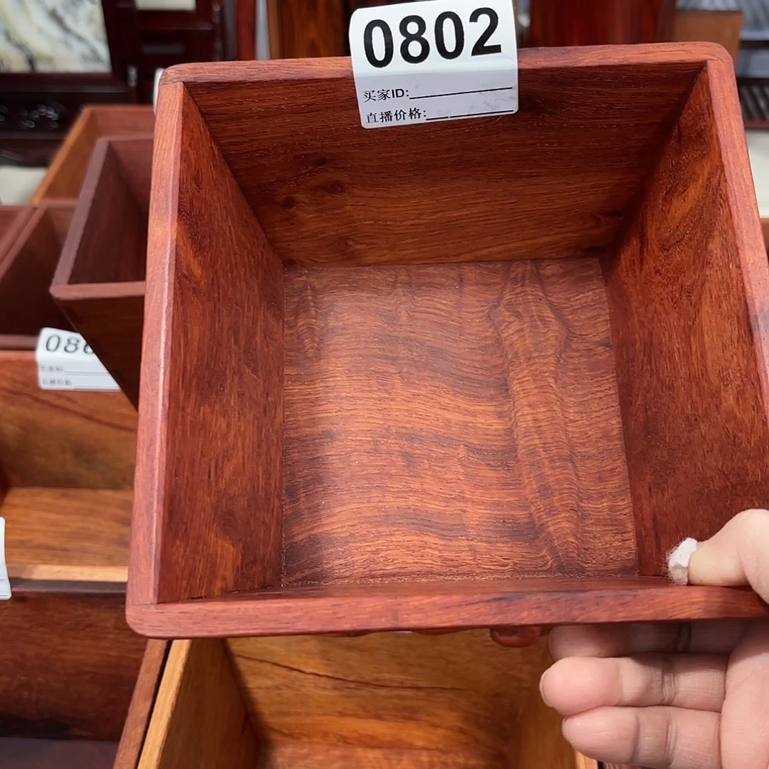 火***焱木福利大果紫檀独板榫卯斗升