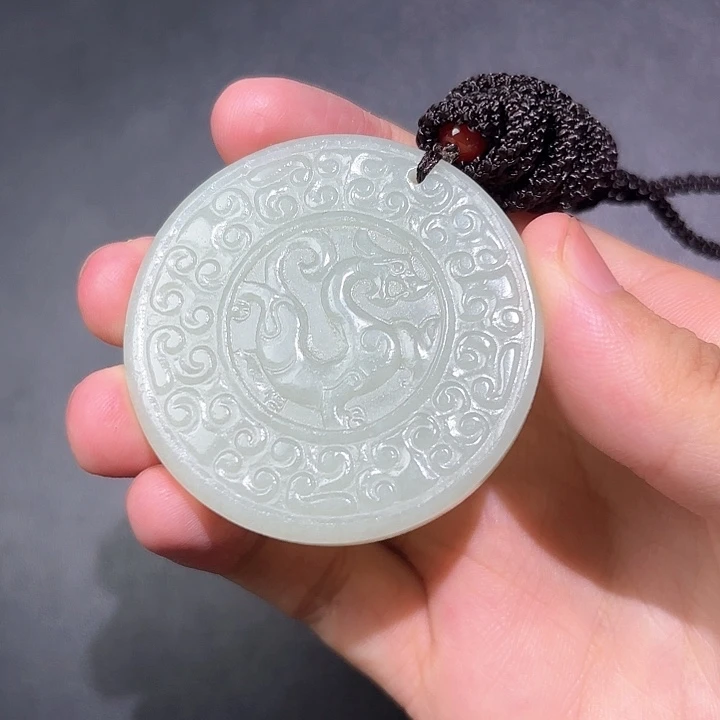 和田玉未镶嵌挂件梦***3