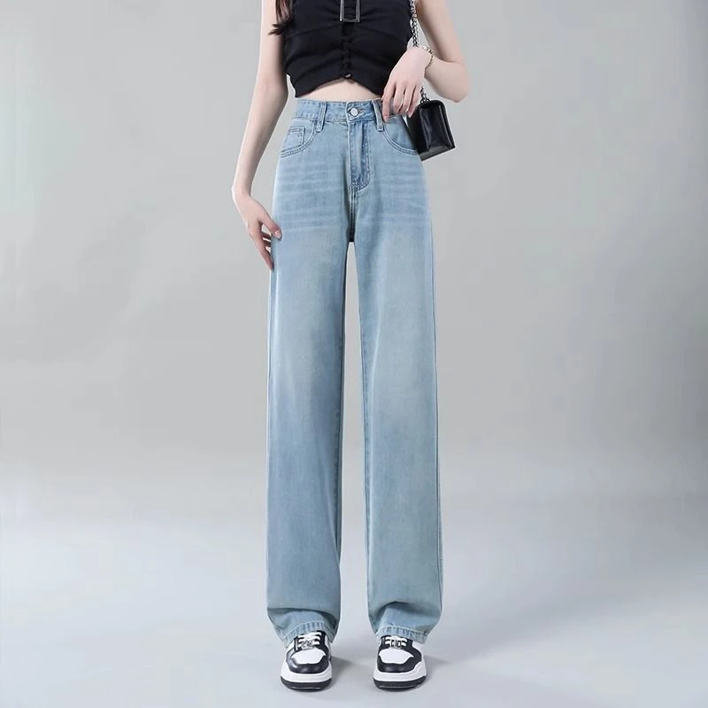 4月逗逗801到1000  C   默认瑕疵NO退换牛仔裤女阔腿宽松