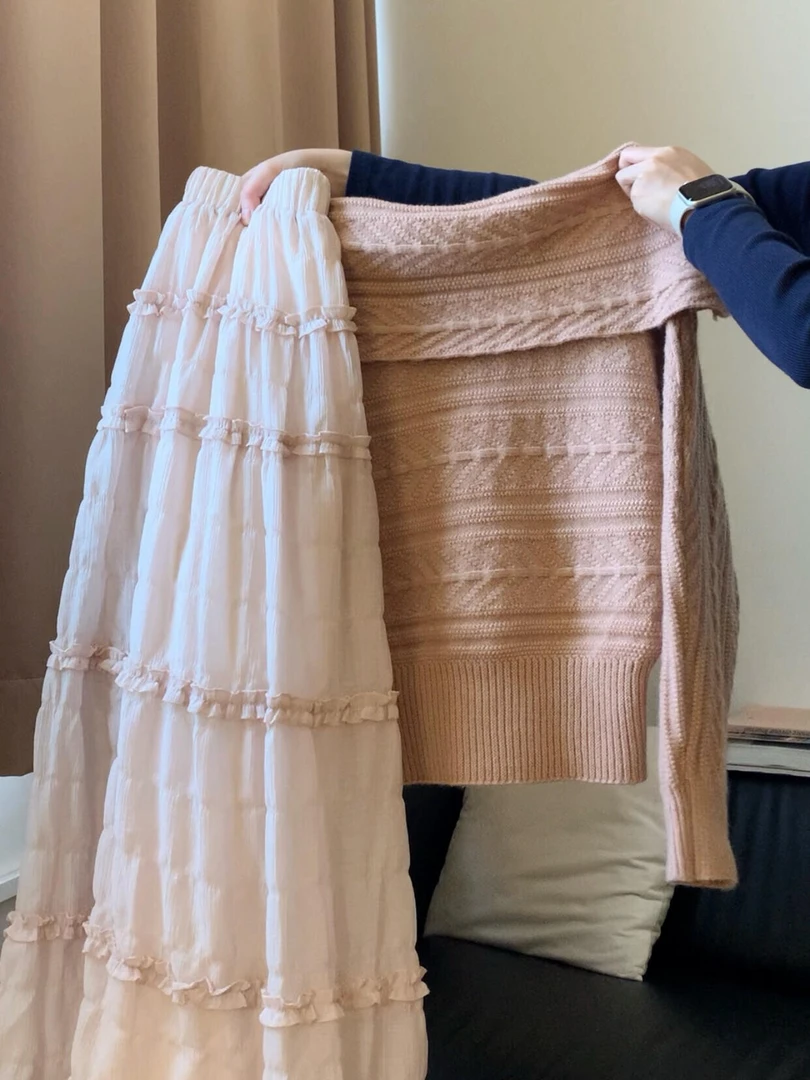 法式一字肩麻花针织衫女2025秋冬新款温柔风软糯慵懒宽松毛衣上衣