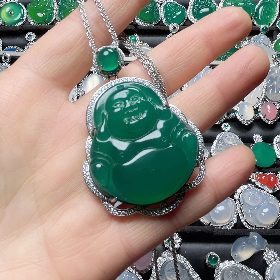 玛瑙/玉髓挂件合金沈*ʚ