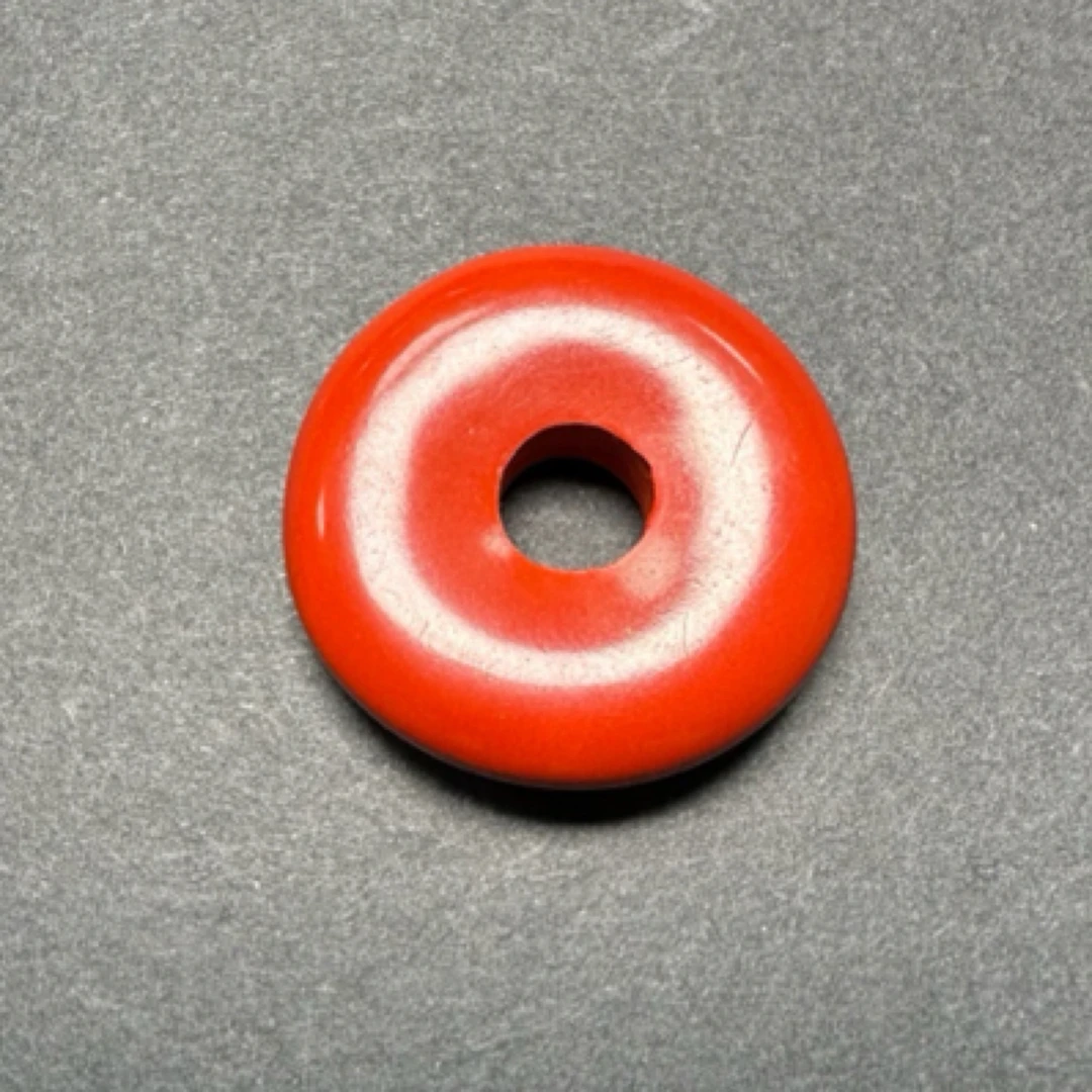 含辰砂工艺品水飞砂红砂平安扣吊坠