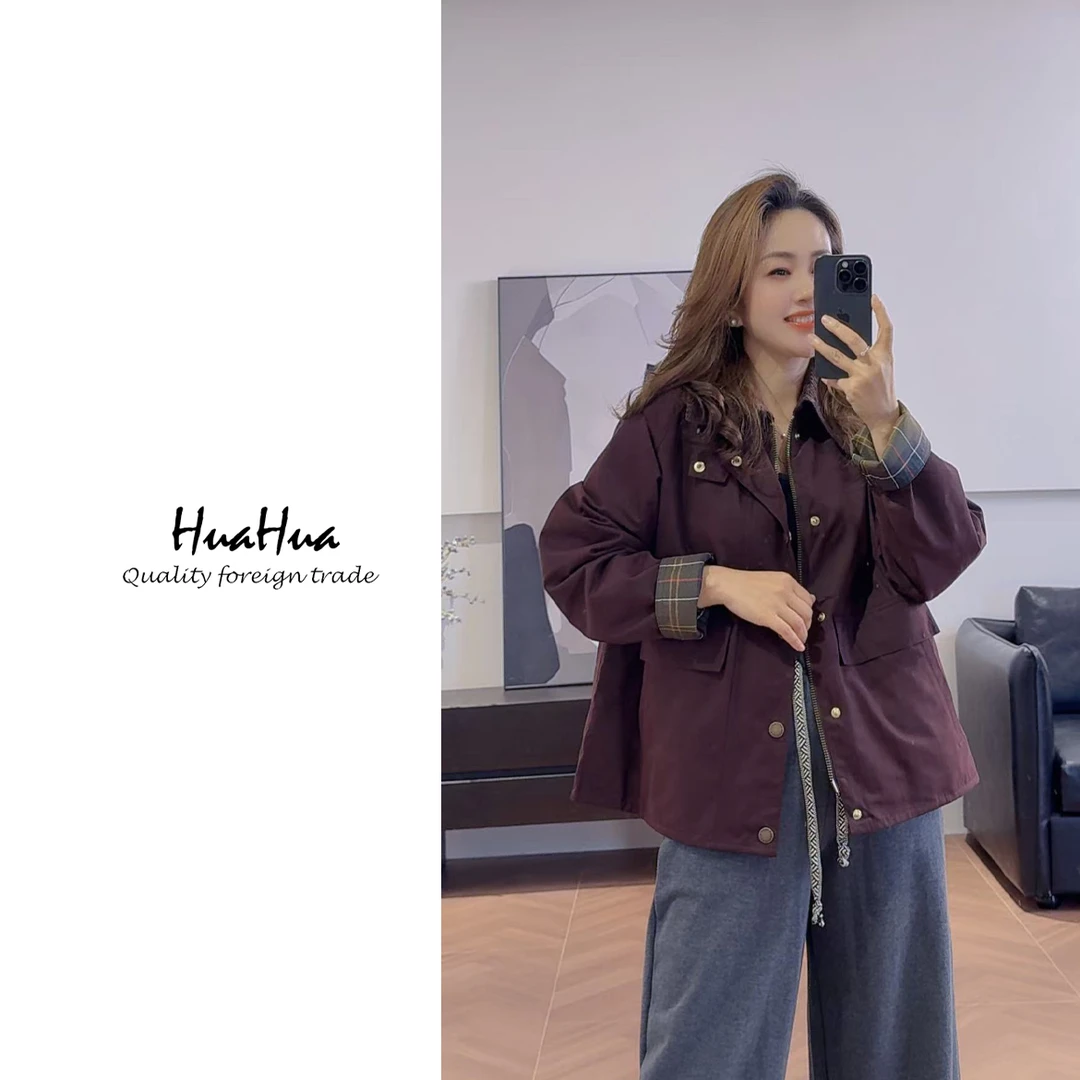 HUAYT  【Barb】男女同款无蜡板风衣老钱风外套 YT25318
