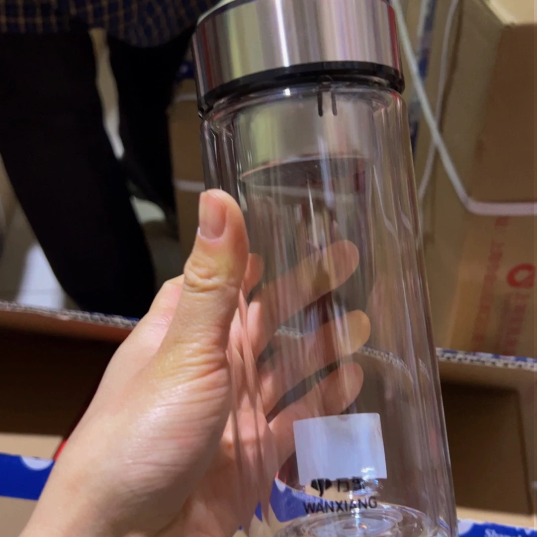 万象V929双层玻璃杯430➕杯套