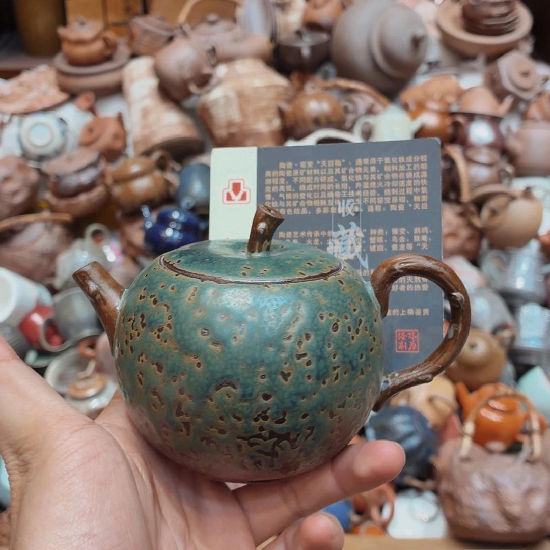 柴烧老岩泥高温茶器皿