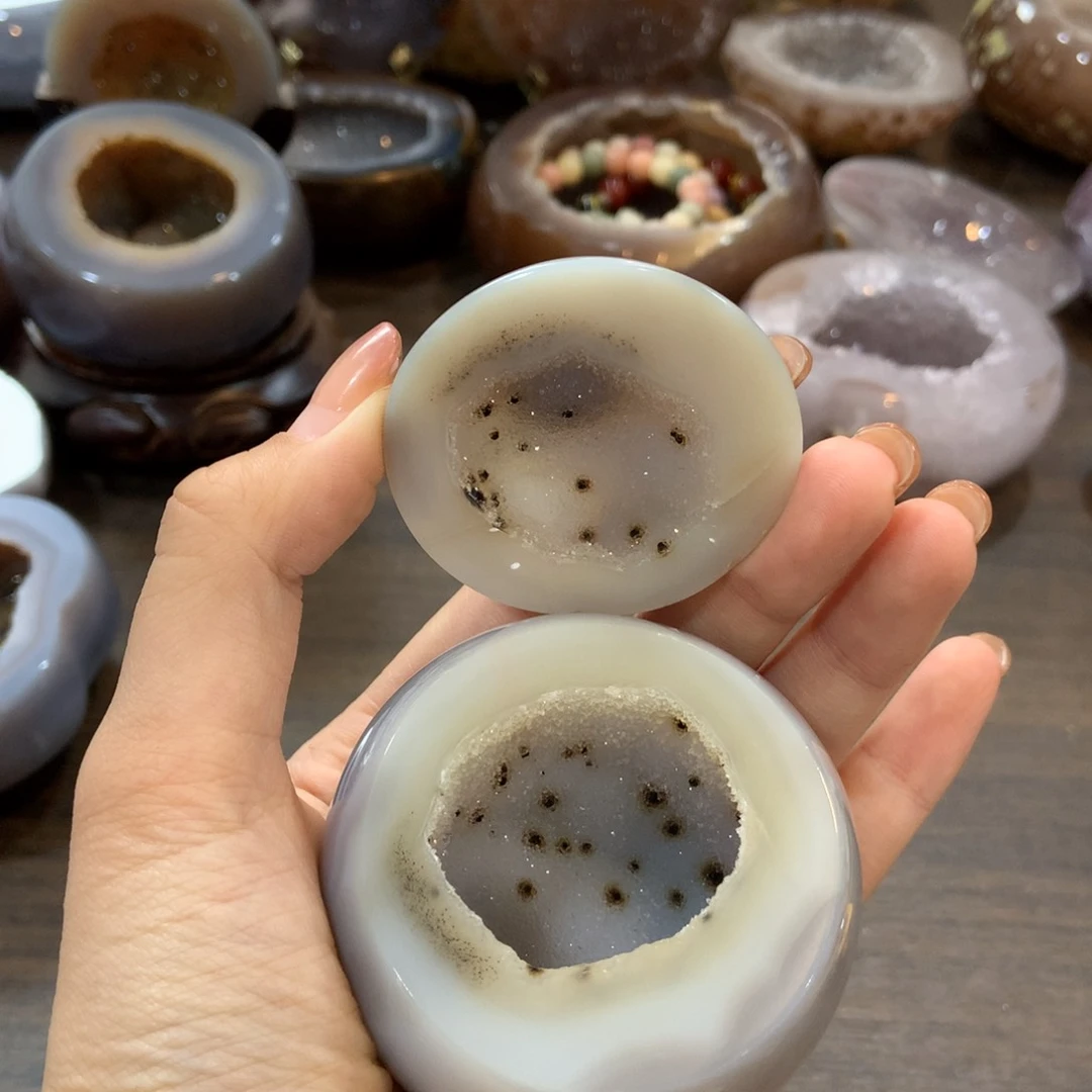 【闪购商品】水晶摆件未镶嵌盖子有裂