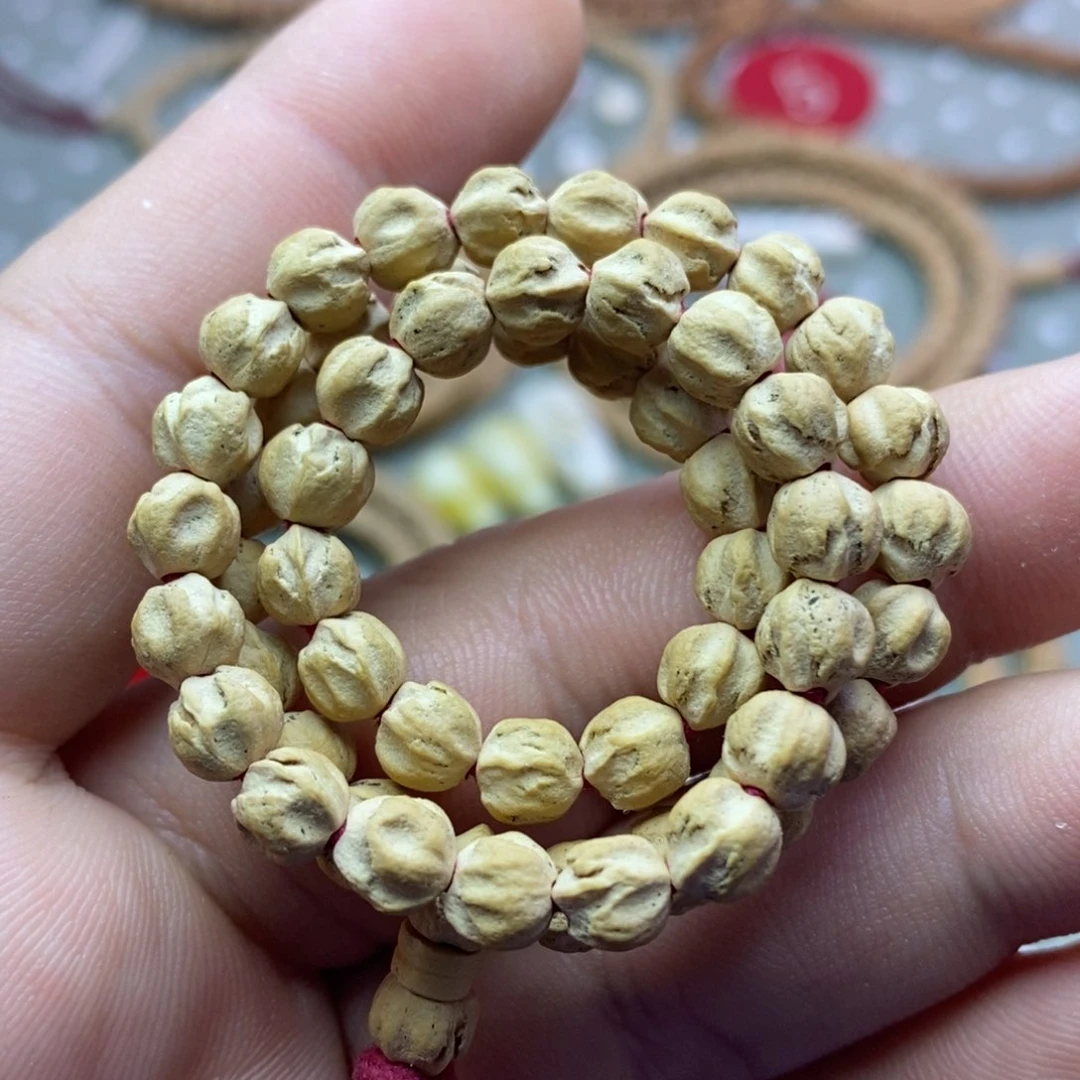 柏香籽/百香籽吊坠手作热振原桩果冻玉化皮莲花鬼6.3-6.5