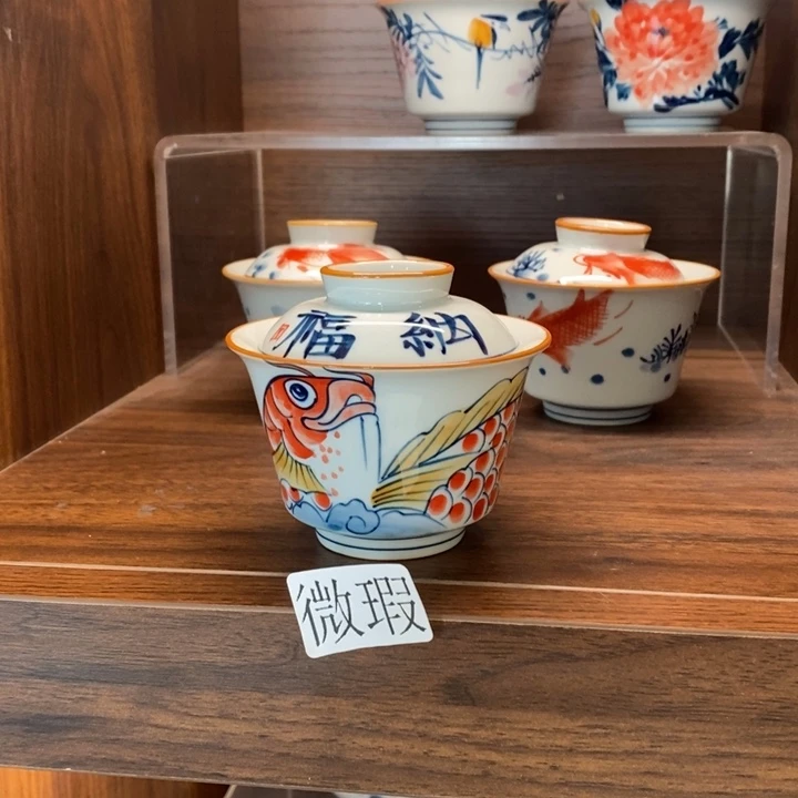 釉下老陶泥手工绘制