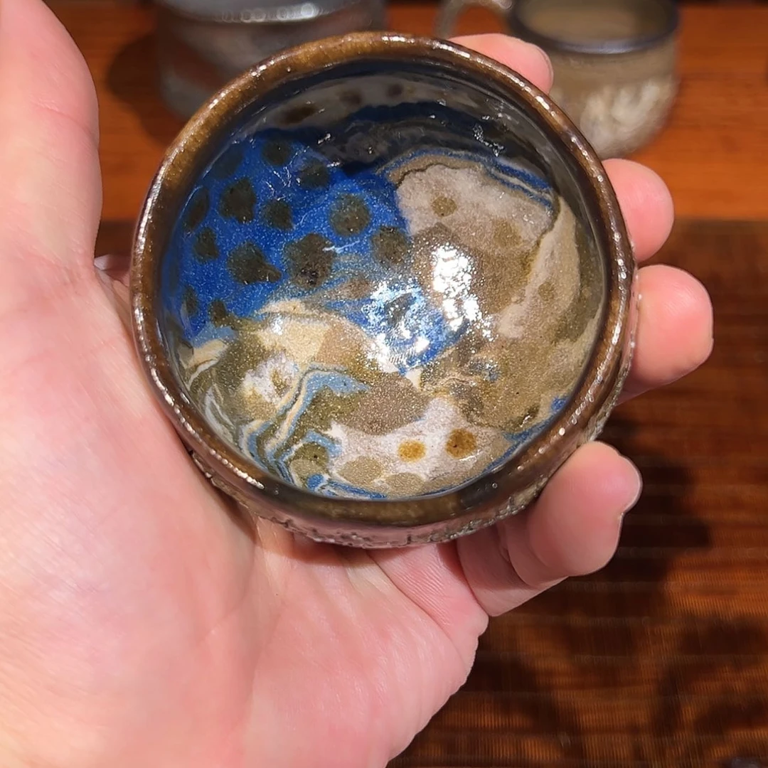 【闪购商品】晚***桐古川子岩矿三足杯