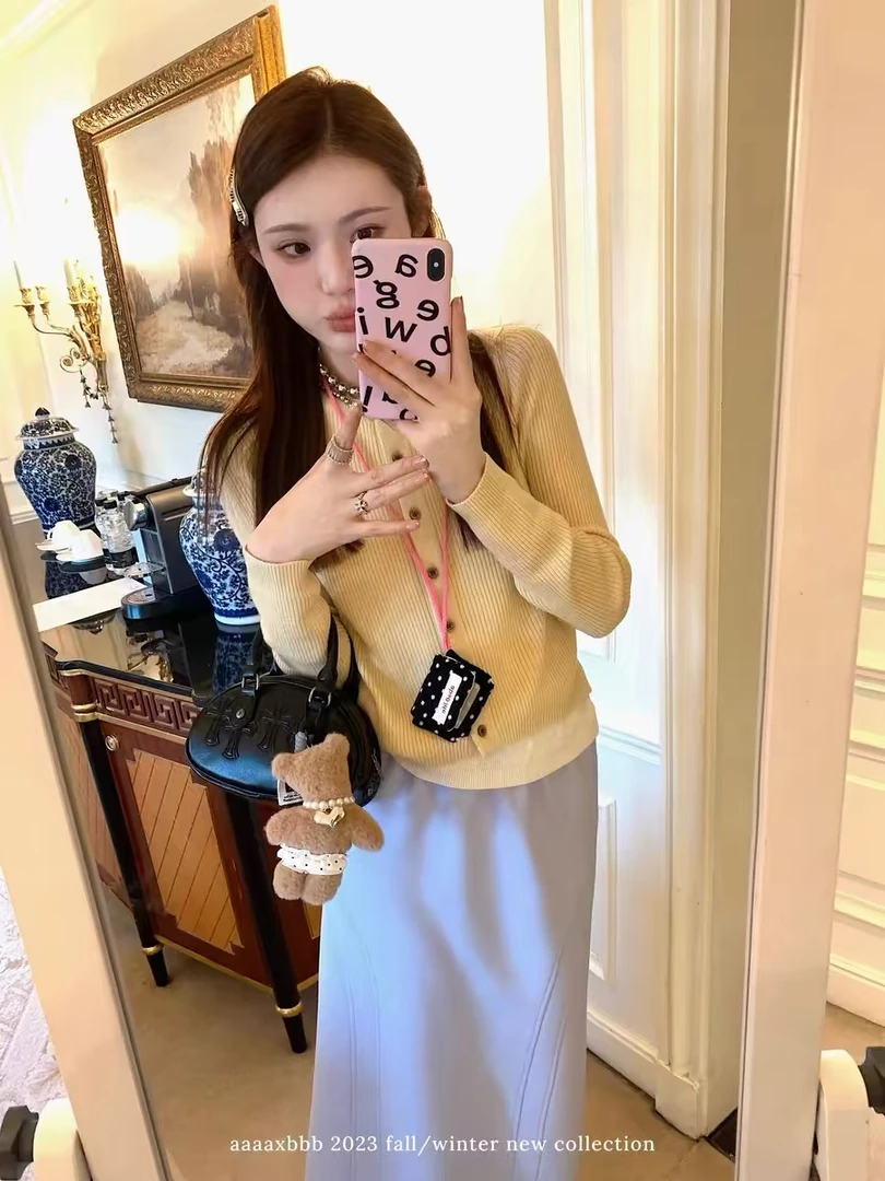 17021针织打底衫女秋冬新款短内搭上衣