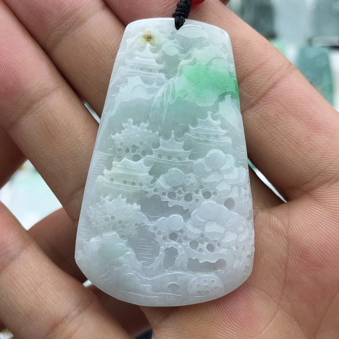 颈饰未镶嵌翡翠用****6翡翠