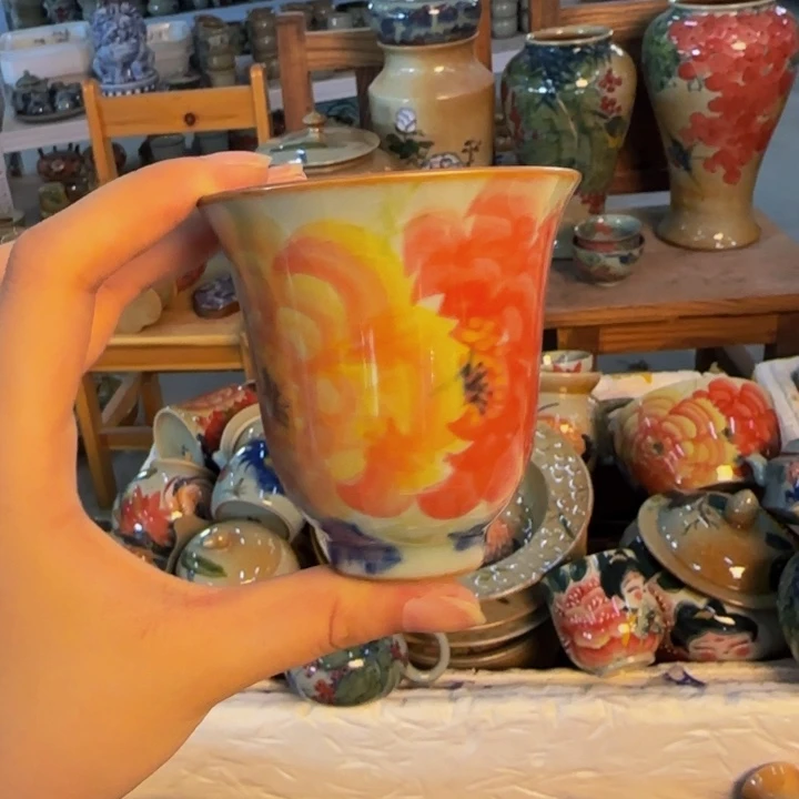 瓷片景德镇陶瓷手工手绘